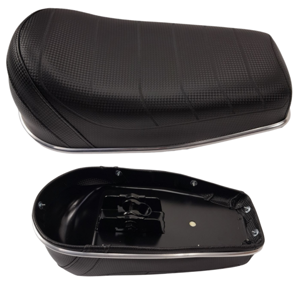 Sitzbank "Banane" mit Chromleiste